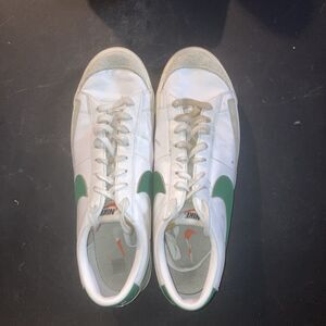 Nike Blazer Low '77 Men's size 14 shoes White / Pine Green DA6364 115 See Pics